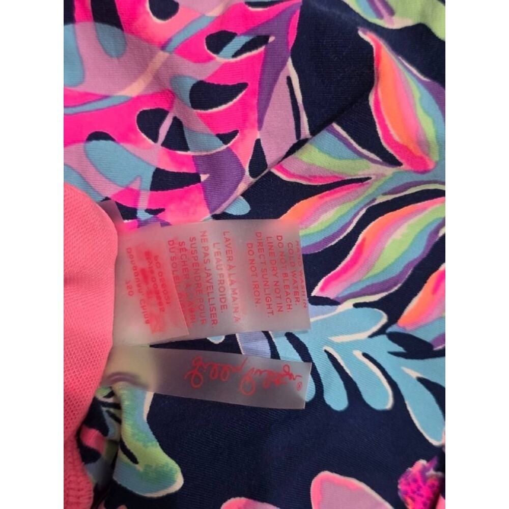 LILLY PULITIZER TANKINi TOP Swim Oyster Bay Navy Sz 4 A004895 - Picture 6 of 11